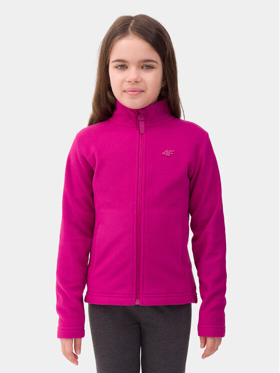 4F 4F Felpa di pile 4FJWSS24TFLEF166 Rosa Regular Fit