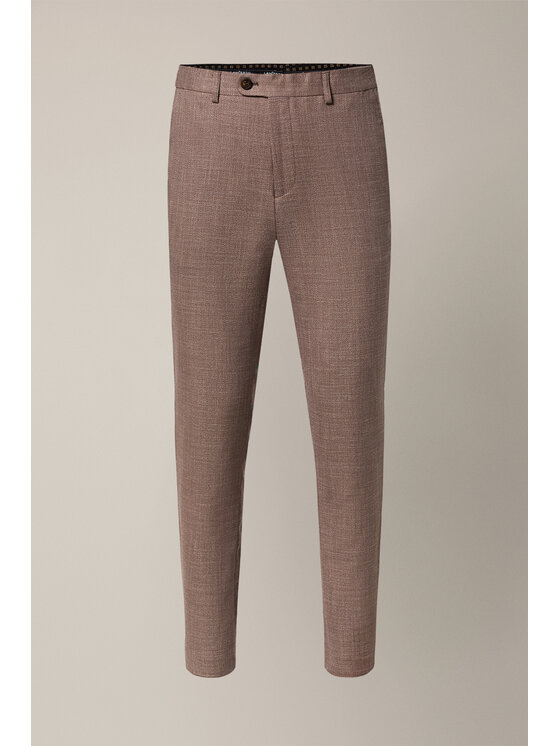 Lancerto Lancerto Spodnie materiałowe Umberto Jasnobrązowe SP131126000009 Brązowy Slim Fit