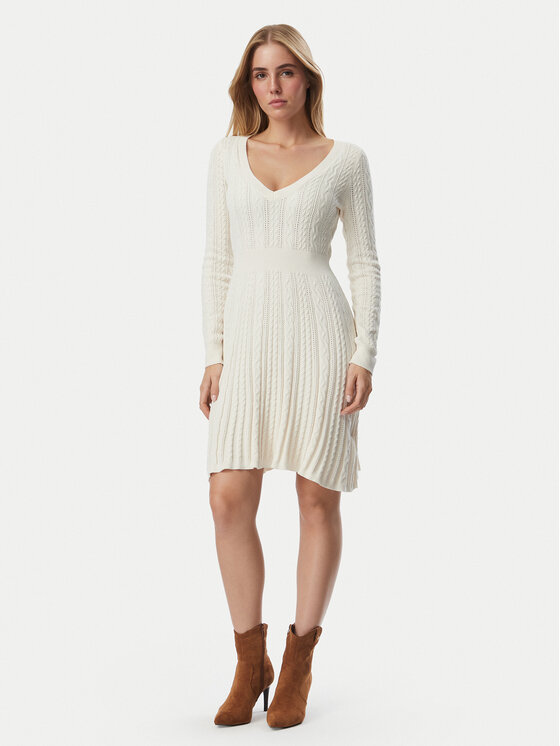 Guess Guess Плетена рокля W6BK31 Z1443 Кремав Regular Fit