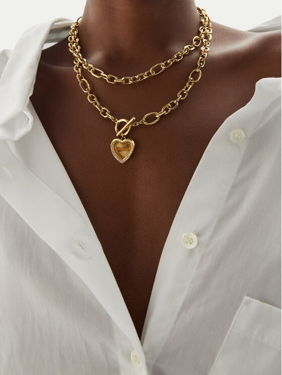 Guess Guess Kaklo papuošalas JUBN04 598JW Auksinė