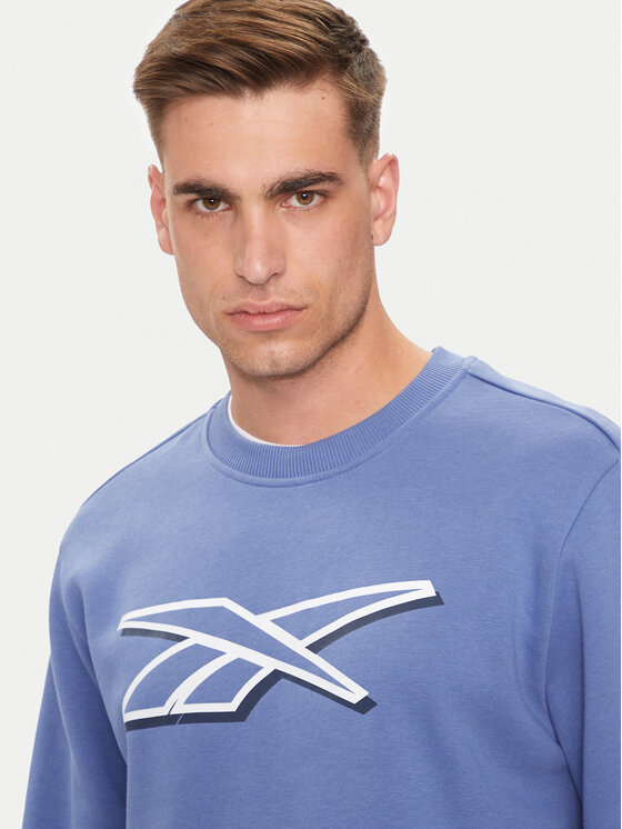 Reebok Reebok Majica dugih rukava Vector Logo 100202411 Plava Regular Fit