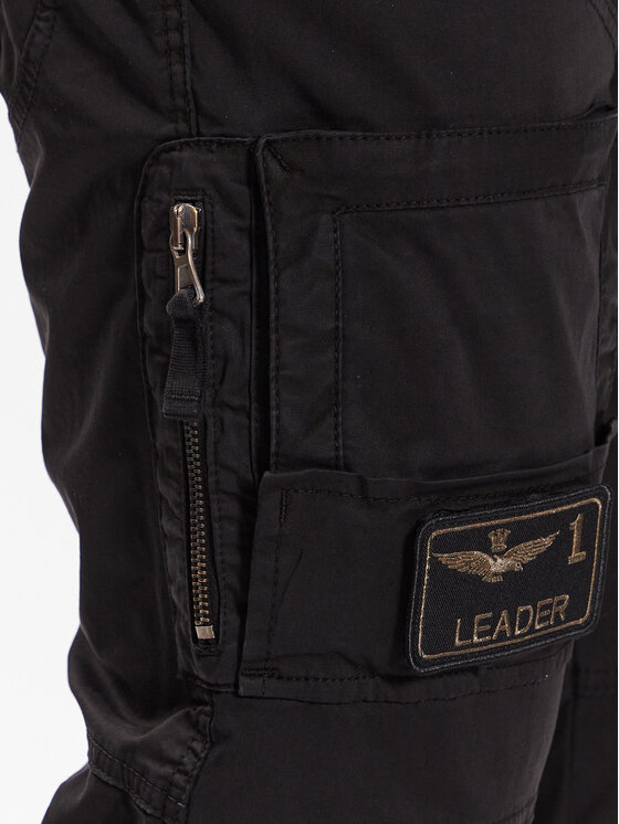 Aeronautica Militare Aeronautica Militare Auduma bikses 231PA1387CT1493 Melns Regular Fit