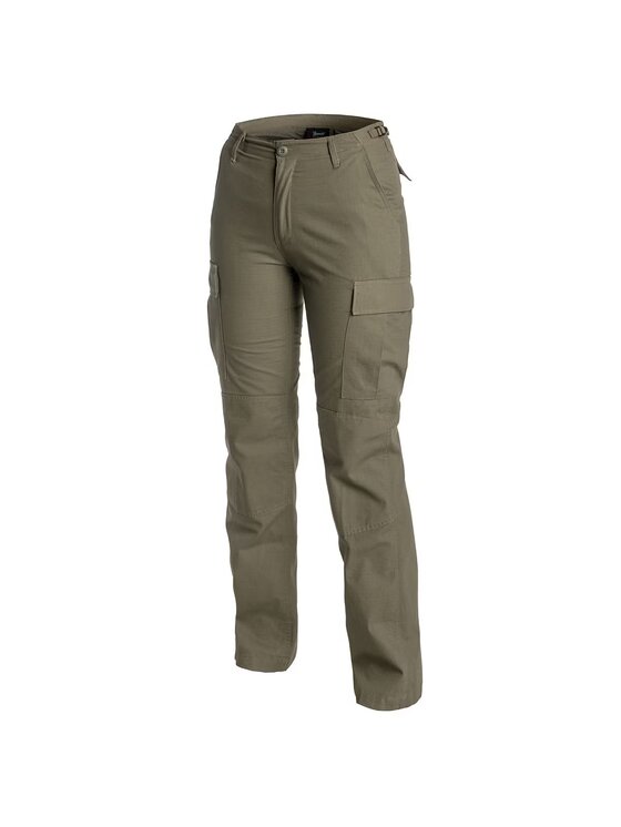 Brandit Brandit Spodnie materiałowe 11007.1 Khaki Cargo Fit