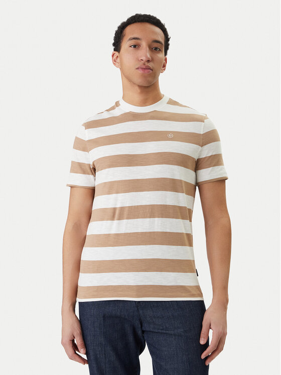Bugatti Bugatti T-Shirt 8350-75022C Μπεζ Regular Fit