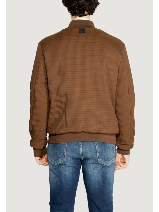Antony Morato Antony Morato Giacca di pelle DOBBY TECHNO Marrone Regular Fit
