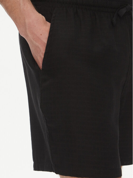 BOSS BOSS Šortky z materiálu 50540134 Černá Regular Fit
