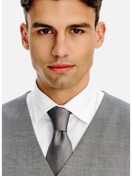 Pako Lorente Pako Lorente Kamizelka P26SF-8X-001 Szary Slim Fit