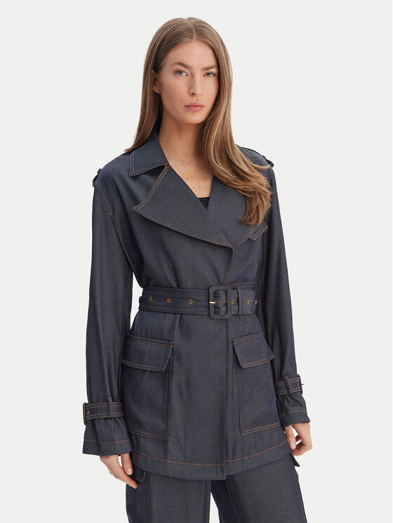 Guess Guess Švarkas W6RL50 WL842 Tamsiai mėlyna Regular Fit