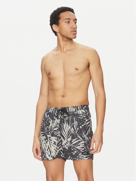 Calvin Klein Swimwear Calvin Klein Swimwear Kopalne hlače KM0KM01120 Črna Regular Fit