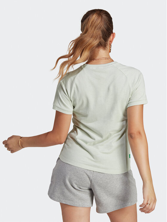 adidas adidas T-krekls Essentials+ Made with Hemp T-Shirt HA7151 Zaļš Slim Fit