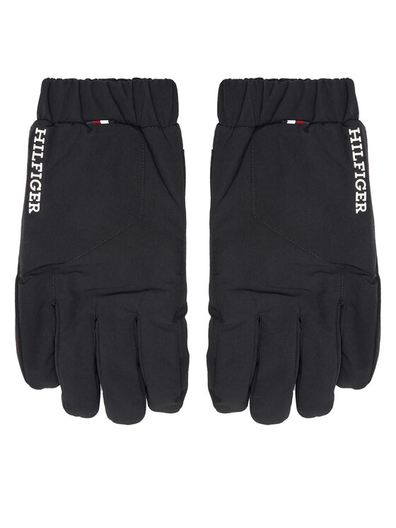 Mănuși pentru Bărbați Tommy Hilfiger Th Monotype Quilt AM0AM12829 Negru