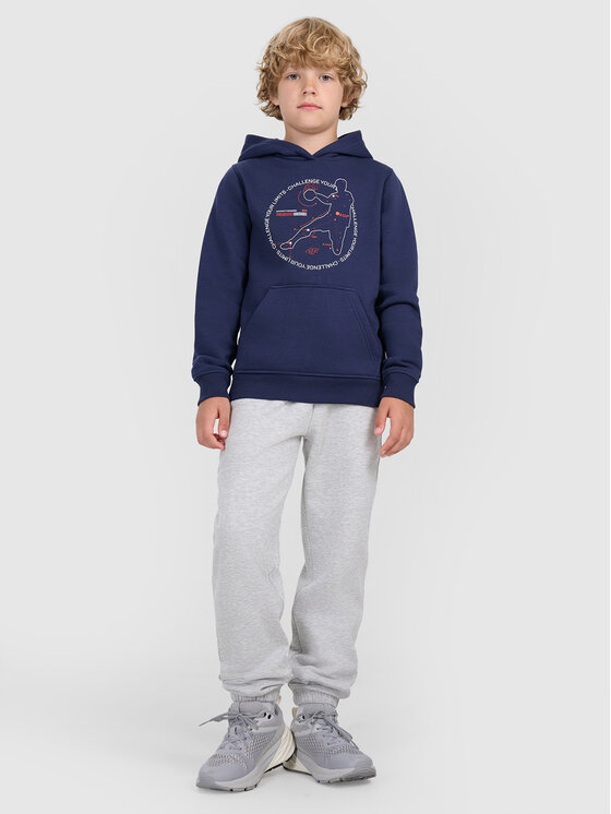 4F 4F Bluza URBAN COMMUTER Granatowy Regular Fit