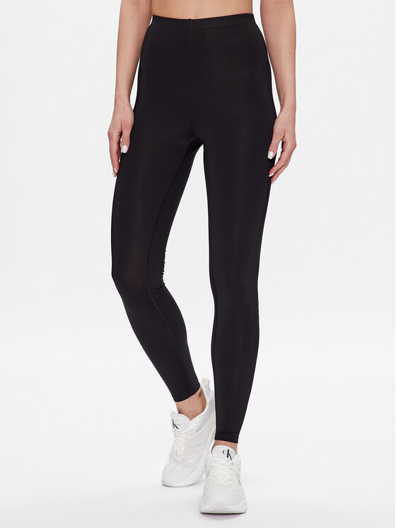 Calvin Klein Performance Colanți 00GWS3L602 Negru Slim Fit