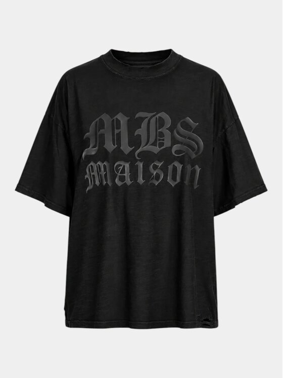 MADE BY SOCIETY MADE BY SOCIETY T-Shirt MONOCHROME - T27464 Czarny Basic Fit