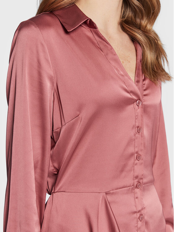 Guess Guess Marškinių tipo suknelė Alya W2BK83 WF1T2 Rožinė Regular Fit