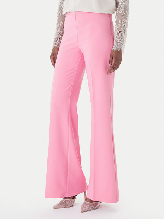 Rinascimento Rinascimento Palazzo nohavice CFC0127878003 Ružová Wide Leg