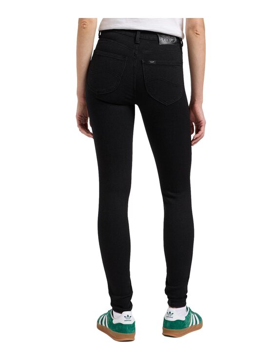 Lee Lee Jeansy Scarlett High Czarny Slim Fit