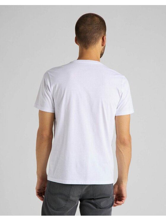 Lee Lee T-shirt SS 70S LOGO TEE Bianco Regular Fit
