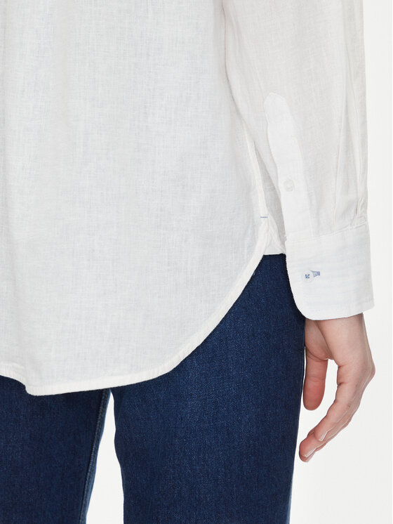 Pepe Jeans Pepe Jeans Košile Chipper PL304993 Bílá Loose Fit