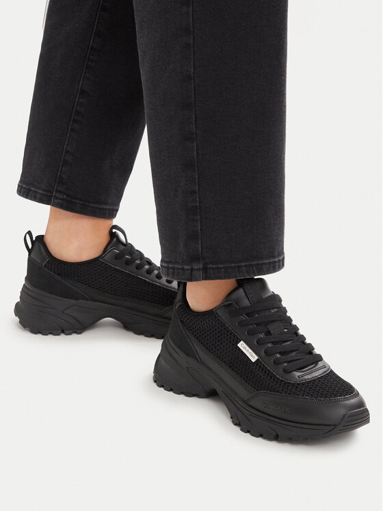 Calvin Klein Calvin Klein Sneakersy Hike Runner Lup Lin Mesh HW0HW03000 Czarny