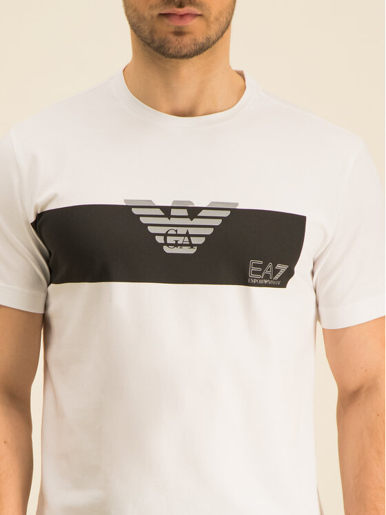 EA7 Emporio Armani EA7 Emporio Armani T-shirt 3GPT10 PJP6Z 1100 Blanc Regular Fit