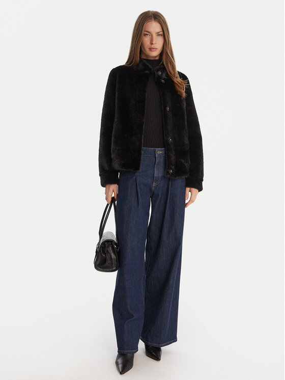 Guess Guess Шуба W5BL64 W3920 Чорний Regular Fit
