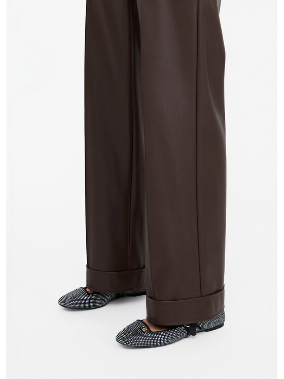 Liu Jo Liu Jo Pantaloni di tessuto MF5069E062490915 Marrone Regular Fit