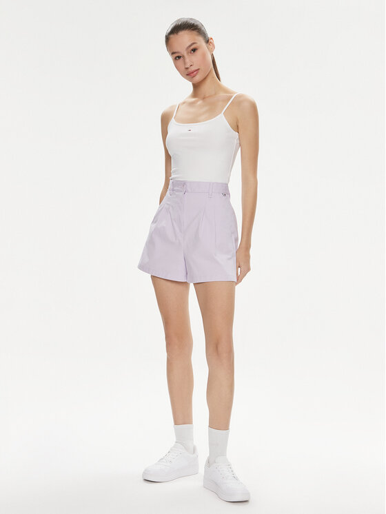 Tommy Jeans Tommy Jeans Шорти от плат Claire DW0DW17775 Виолетов Regular Fit