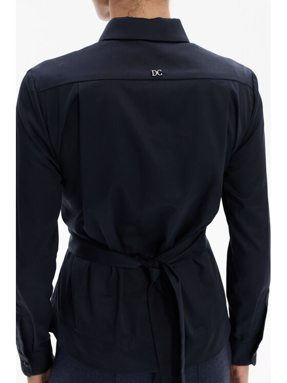 Deni Cler Milano Deni Cler Milano Koszula W-DC-1456-F5-H1-58-1 Granatowy Slim Fit