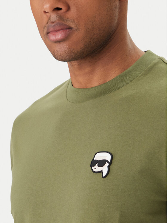 KARL LAGERFELD KARL LAGERFELD T-Shirt 755710 562224 Zielony Regular Fit