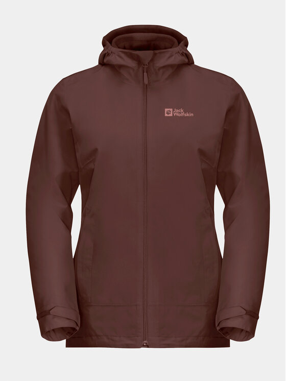 Jack Wolfskin Jack Wolfskin Outdoor kabát Moonrise 3In1 Jkt 1115621 Bordó Regular Fit
