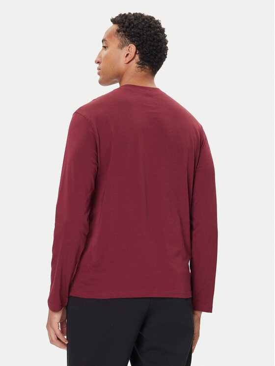United Colors Of Benetton United Colors Of Benetton Pikkade varrukatega T-särk 30964M021 Bordoopunane Regular Fit