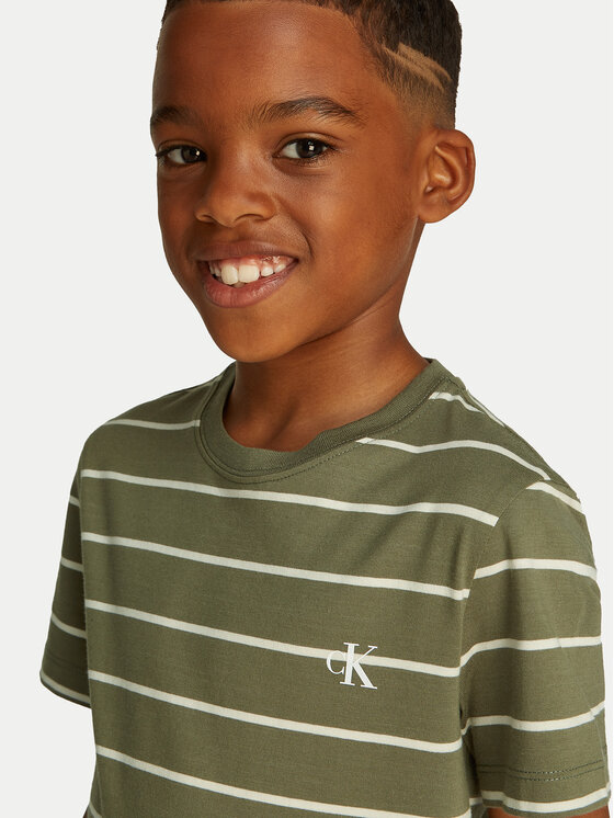 Calvin Klein Jeans Calvin Klein Jeans Σετ 2 T-Shirts IB0IB02364 Πράσινο Regular Fit