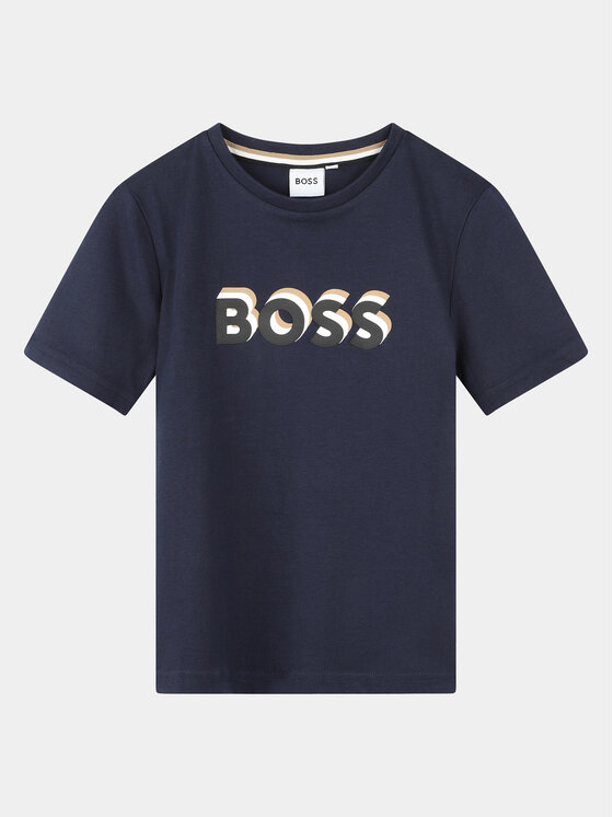 Boss T-krekls J50723 D Tumši zils Regular Fit