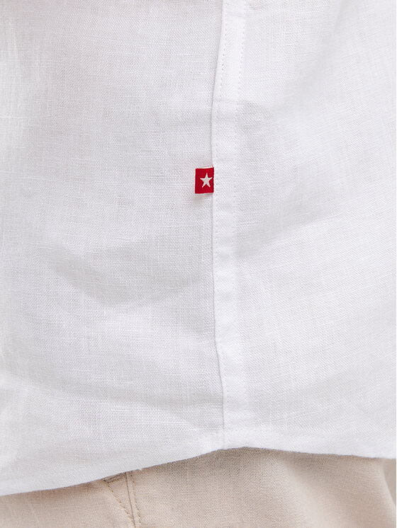 BIG STAR BIG STAR Koszula LINERS Biały Slim Fit