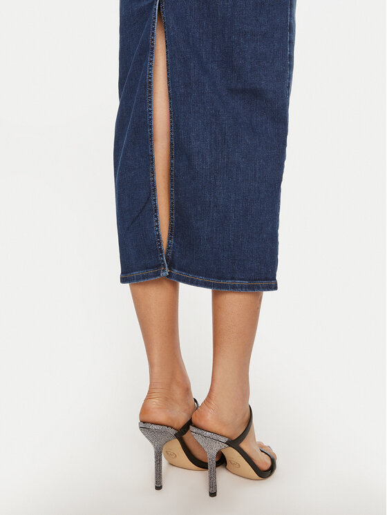 Liu Jo Liu Jo Džínsové šaty UF4146 D4811 78525 Modrá Slim Fit