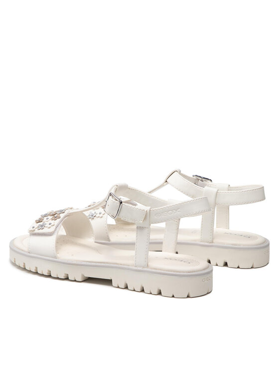 Geox Geox Sandaalid J S. Starblush G.A J25FYA 000BC C1000 S Valge
