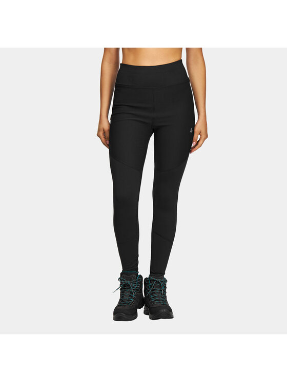 Alpinus Alpinus Legginsy Orta Czarny Regular Fit