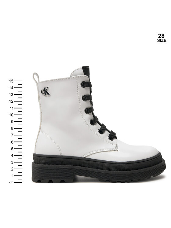 Calvin Klein Jeans Calvin Klein Jeans Scarponcini Lace-Up Bootie V4A5-81031-1453 M Bianco