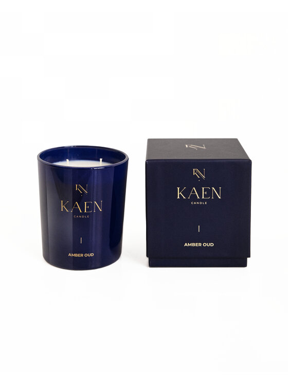KAEN CANDLE KAEN CANDLE Świeca zapachowa KAEN CANDLE | Amber Oud Granatowy