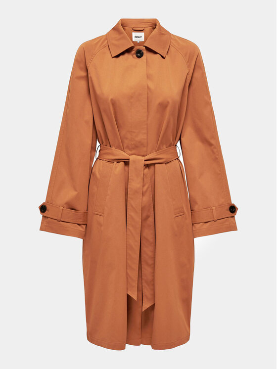 ONLY ONLY Trench Orchid 15308598 Marrone Regular Fit