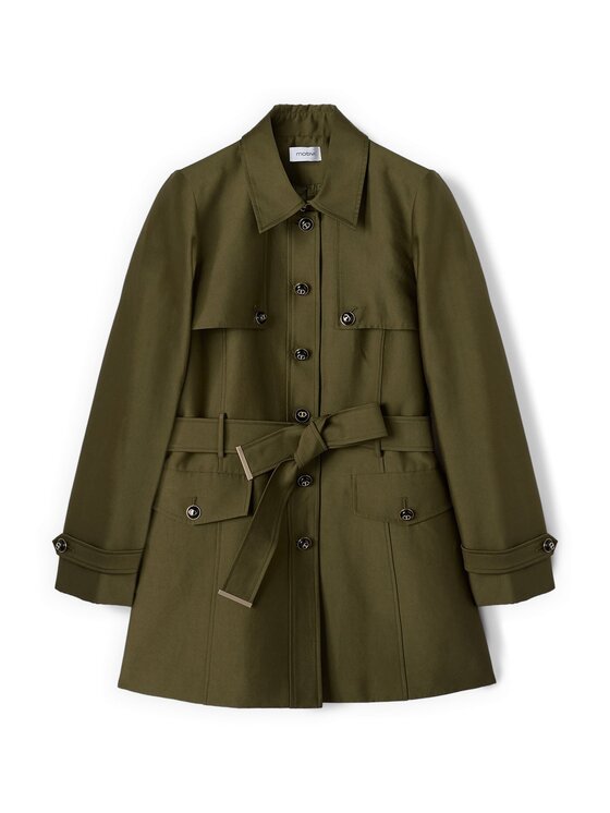Motivi Motivi Cappotto invernale 0022Q000655N035 Verde Regular Fit