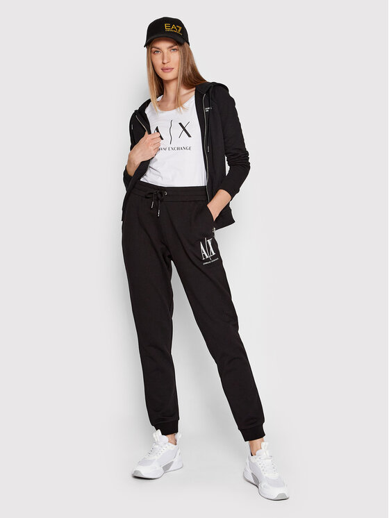 Armani Exchange Armani Exchange Jogginghose 8NYPCX YJ68Z 1200 Schwarz Regular Fit