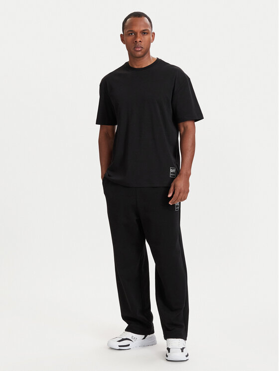 EA7 Emporio Armani EA7 Emporio Armani T-krekls 7M002107 AF10441 UC001 Melns Relaxed Fit