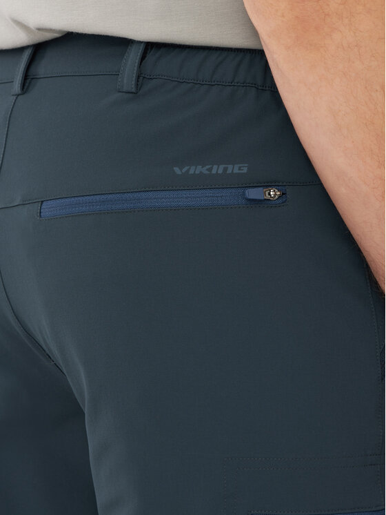 Viking Viking Spodnie materiałowe Rocklyn 2in1 Man Granatowy Regular Fit