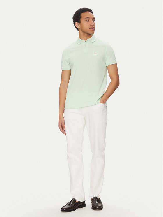 Tommy Hilfiger Tommy Hilfiger Polokošeľa 1985 MW0MW17770 Zelená Regular Fit