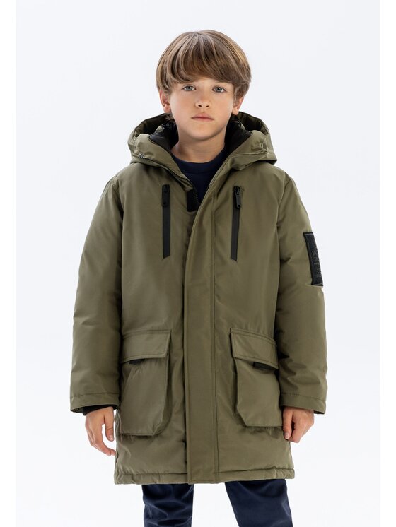 MINOTI MINOTI Kurtka zimowa 19coat81 Khaki Regular Fit