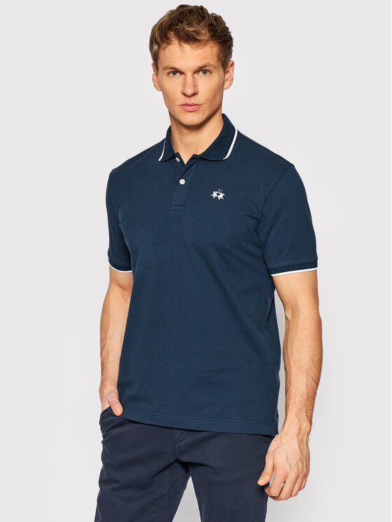 La Martina Polo BPMP04 PK031 Tumši zils Regular Fit