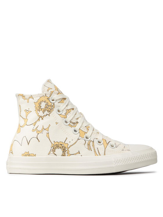 Converse Converse Modne superge Chuck Taylor All Star Crafted Florals A01188C Bež