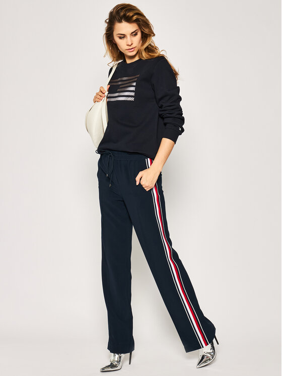 Tommy Hilfiger Tommy Hilfiger Bluza ICONS Relaxed C-Nk WW0WW27841 Granatowy Regular Fit
